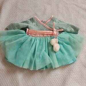 Bitty baby frosty Skating dress